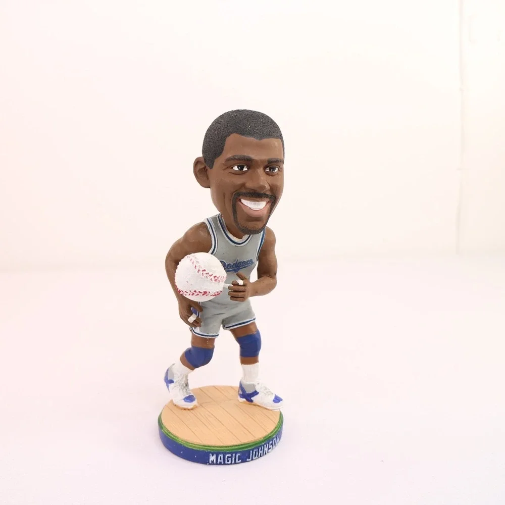 Los Angeles Dodgers Magic Johnson Bobblehead Open Box 2014 Promotional Schedule